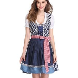 GloryStar Oktoberfest Dress Women's German Dirndl Dress Costume. XXL